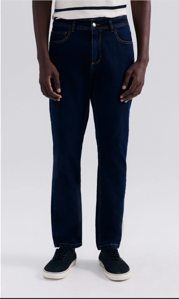 Calça Jeans Hering Básica Slim Com Elastano Masculina - Azul