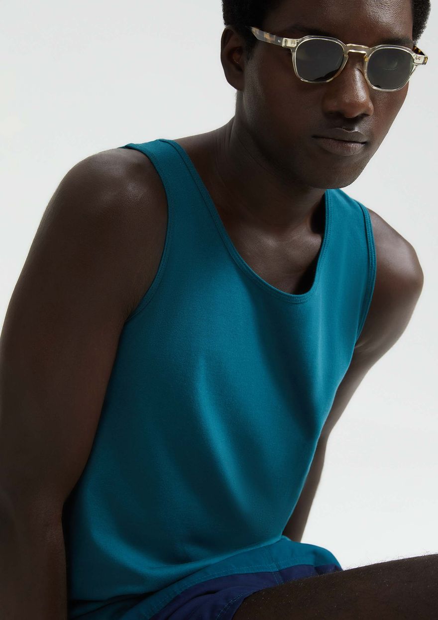Regata Básica Hering Slim Masculina - Verde