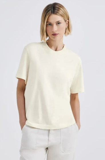 Blusa Básica Soft Hering - Creme