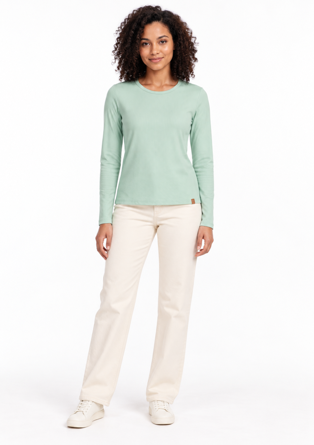 Blusa Térmica Malha Canelada Feminino DC Têxtil - Verde