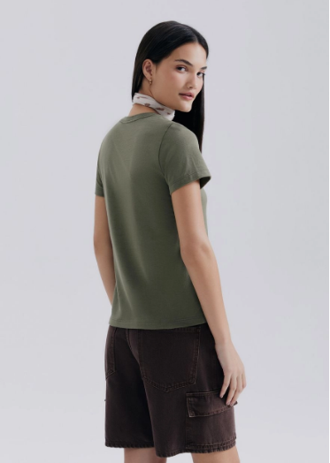 Blusa Básica Hering Feminina - Verde Militar