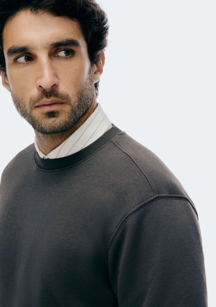 Blusão Básico Hering Comfort Em Moletom Peluciado Masculino - Verde