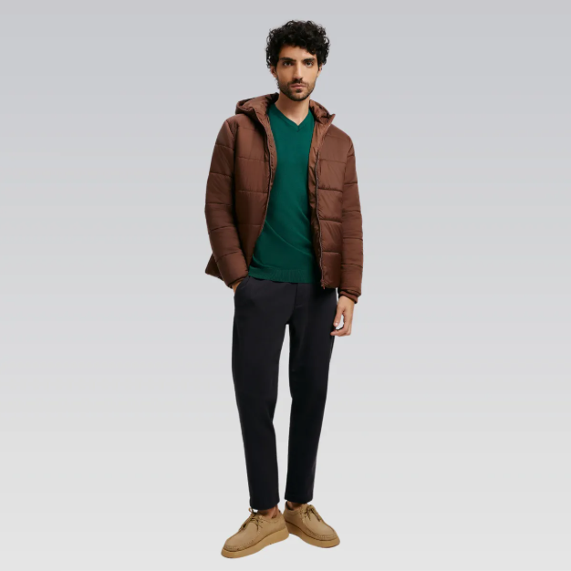 Suéter Básico Hering Gola V Masculino - Verde