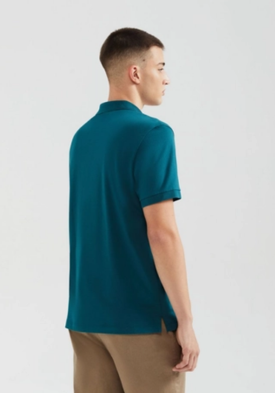 Camisa Polo Hering Básica Pima Masculina - Verde