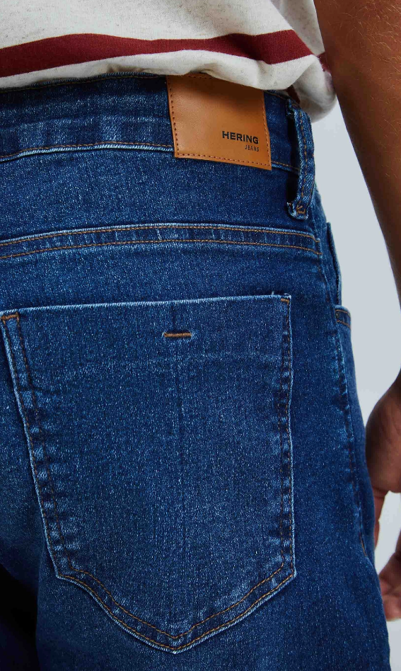 Calça Jeans Hering Básica Reta Tradicional Masculina - Azul