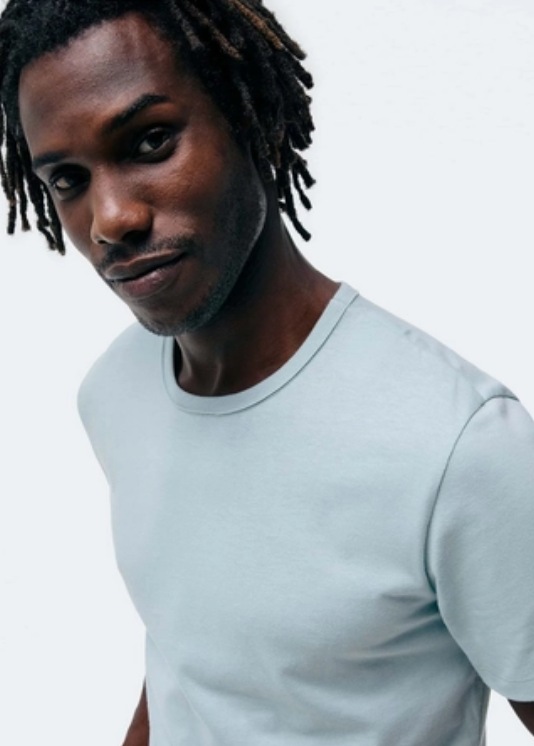 Camiseta Básica Hering Slim Masculina - Azul