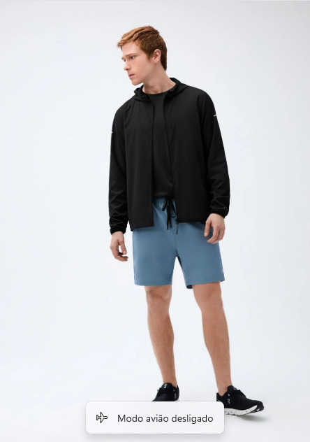 Camiseta Hering Algodão Peruano Manga Longa Masculina - Preta