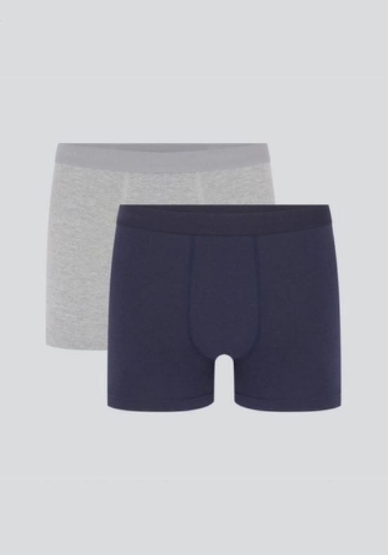 Kit Cueca Hering Boxer Com Elástico Masculina PACK2 - Multicolorida