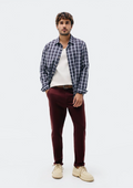 Calça Hering Masculina Básica Chino Slim em Sarja com Elastano - Marsala