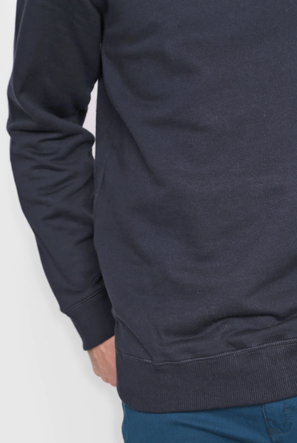 Blusão Básico Hering Comfort Em Moletom Peluciado Masculino - Marinho
