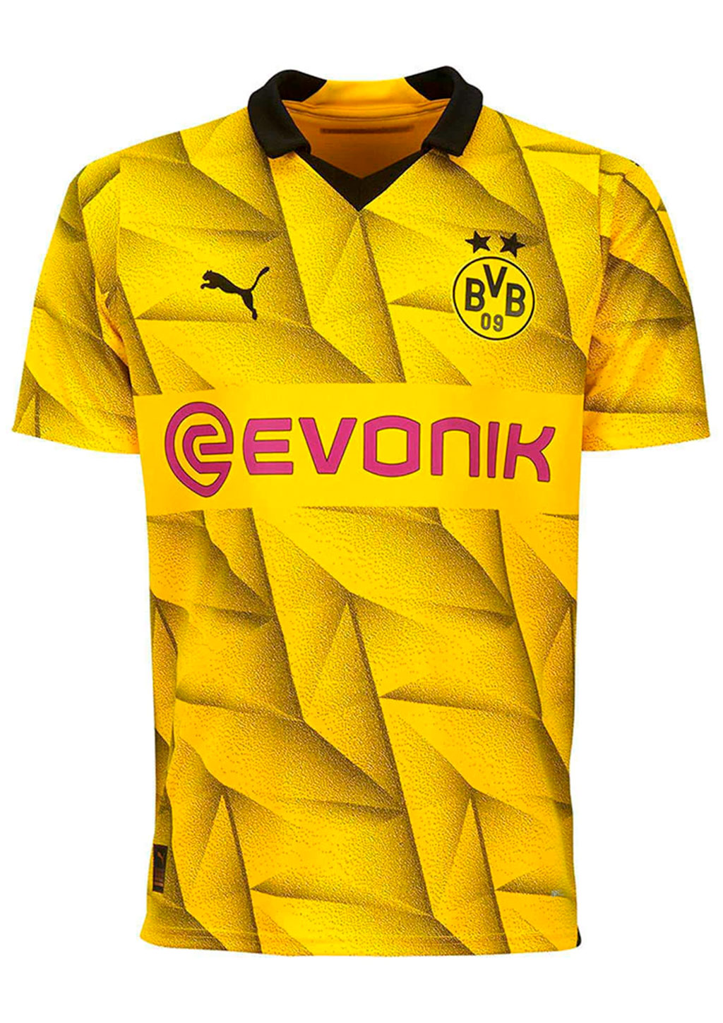 Camiseta Puma BVB 3rd Feminina - Amarelo e Preto