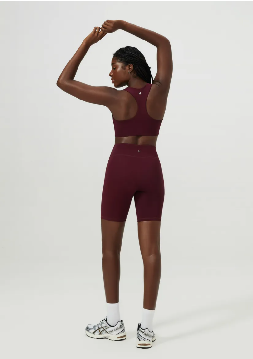 Top Esportivo Hering Feminino Hero Com Fio LYCRA - Vinho