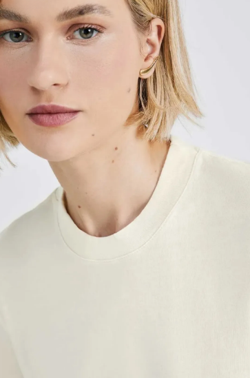 Blusa Básica Soft Hering - Creme