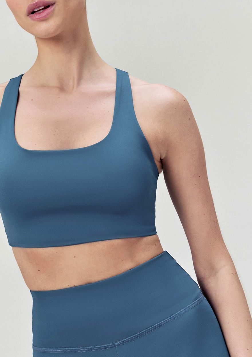 Top Esportivo Hering Feminino - Azul