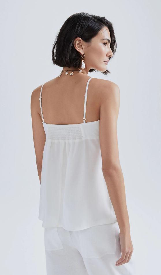 Regata Feminina Hering Evasê Em Modal - Off White