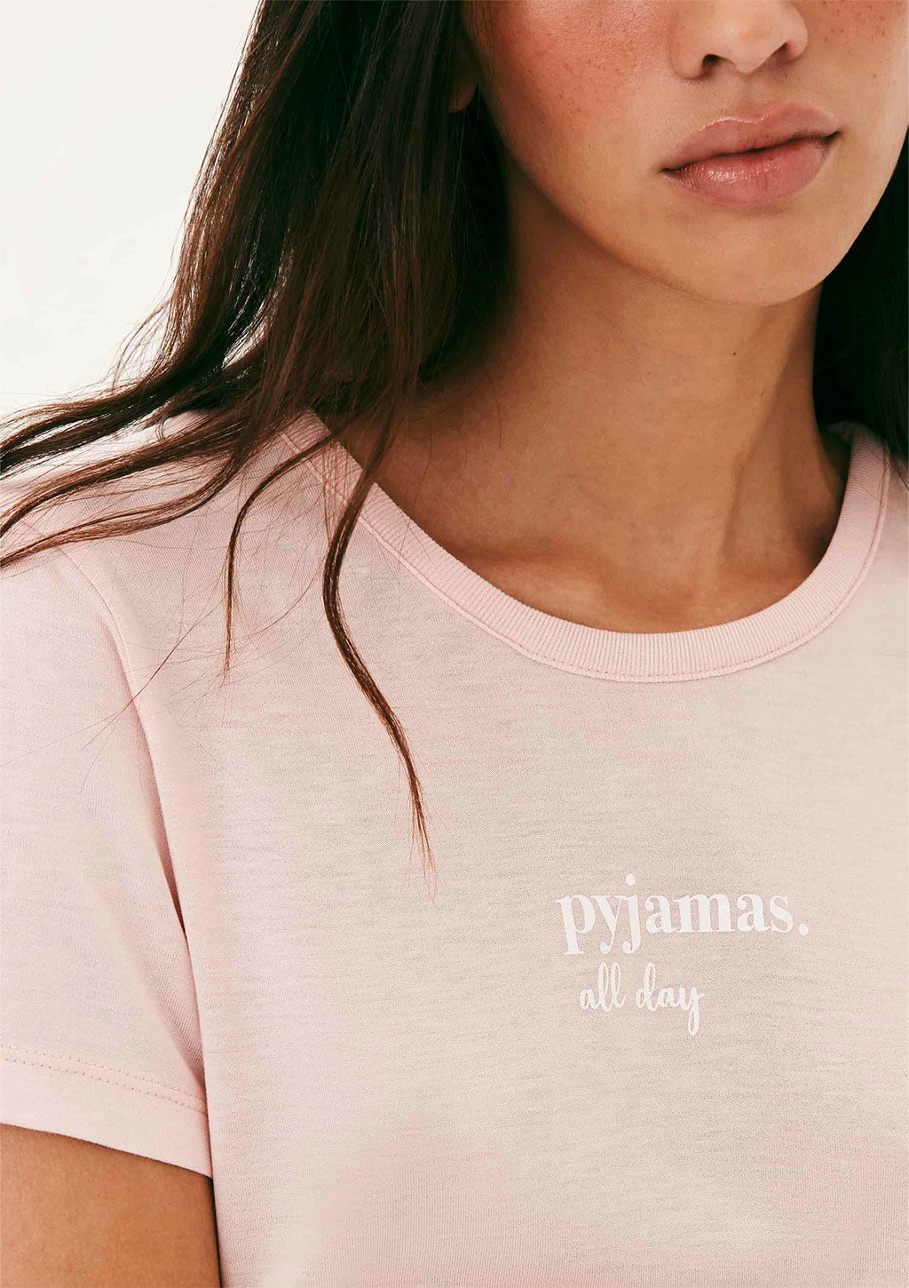 Pijama Curto Feminino Estampado Pyjamas - Rosa