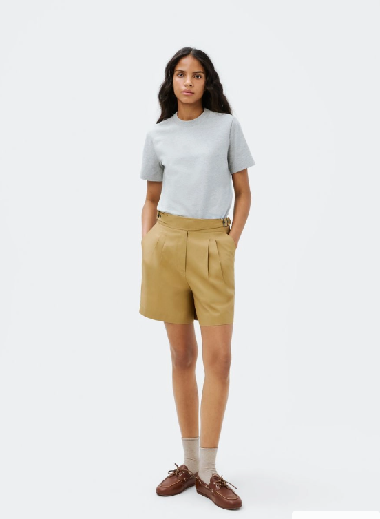 Camiseta Hering Manga Curta Super Cotton Feminina - Cinza