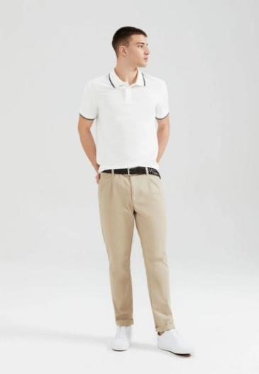 Camisa Polo Hering Básica Em Piquet Masculina - Branca