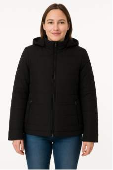 Jaqueta  Grand Bazar Nylon Casual Feminina –Preto