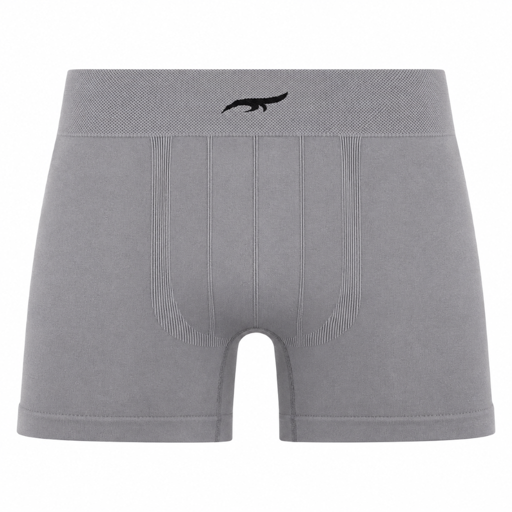 Cueca Boxer sem Costura Masculino Zee Rucci - Cinza