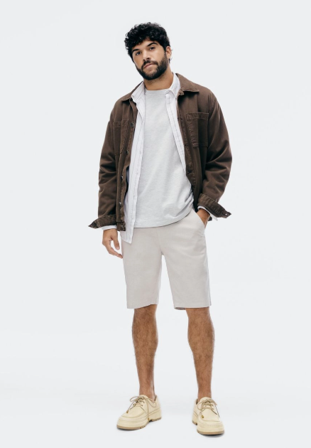 Camiseta Básica Hering Masculina Comfort Super Cotton - Cinza