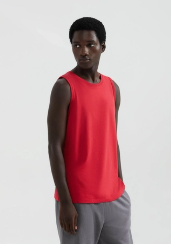 Camiseta Regata Hering Básica World Masculina - Vermelha