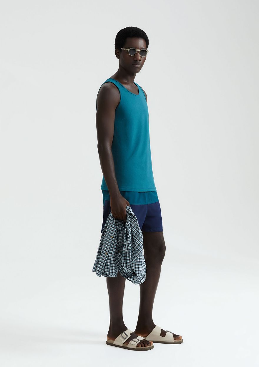 Regata Básica Hering Slim Masculina - Verde