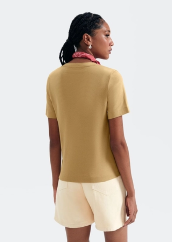 Blusa Hering Bege Basica Feminina