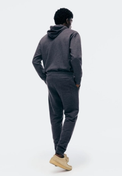 Calça Básica Hering Masculina Jogger em Moletom Peluciado - Cinza