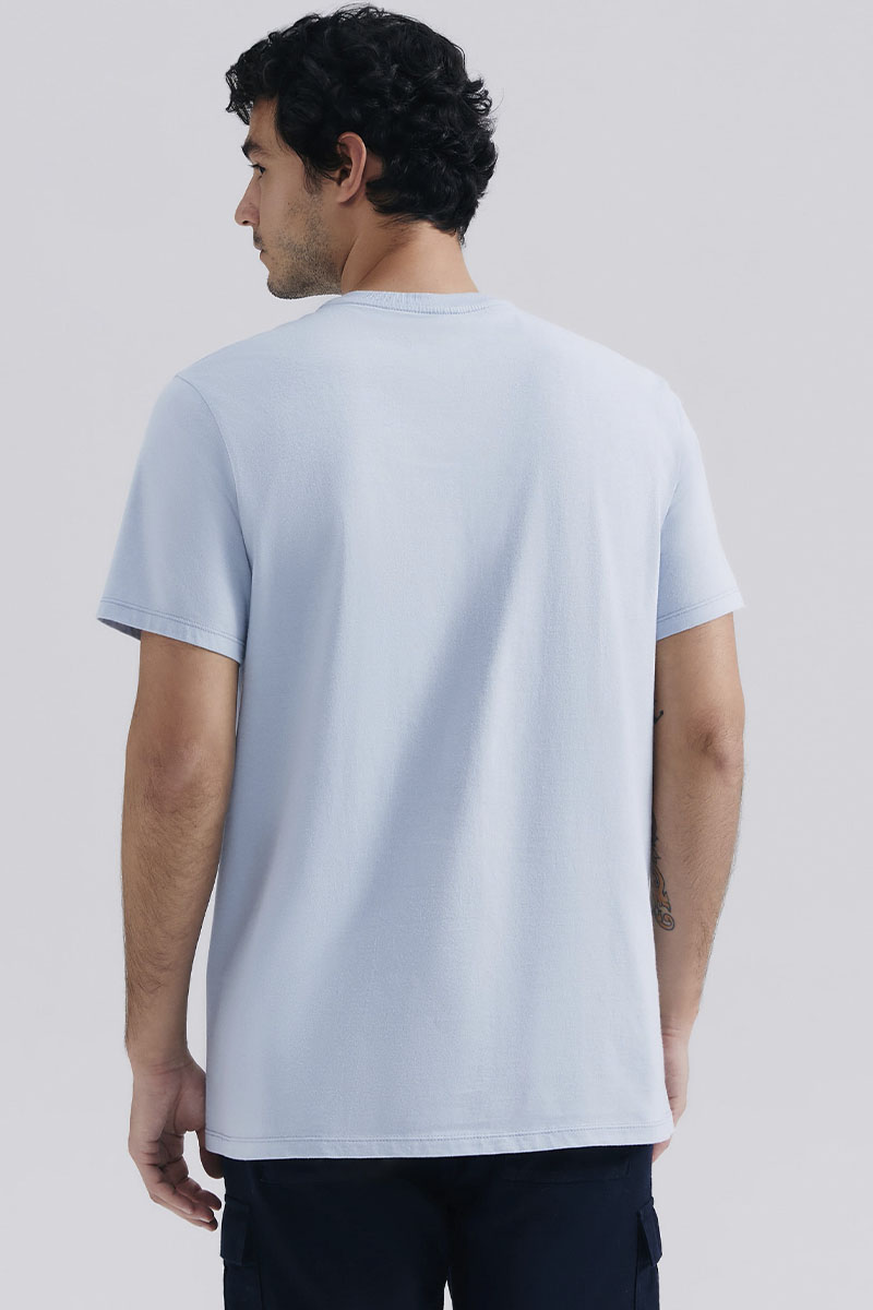 Camiseta Básica Hering World Masculina - Azul