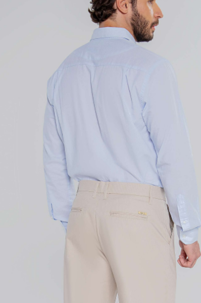 Calça  KDU Casual  BF Slim Masculina  –Caqui