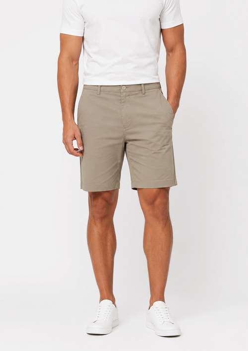 Bermuda Masculina Sarja Arrow com Elastano - Bege