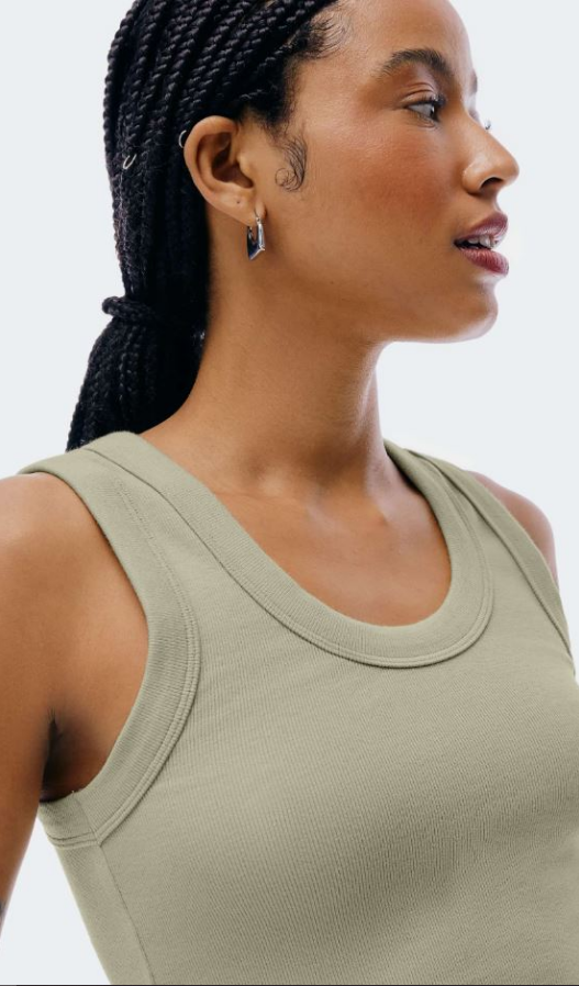 Blusa Regata Hering Básica Feminina - Verde