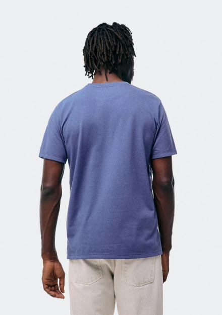 Camiseta Básica Hering Regular World Masculina - Azul
