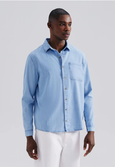 Camisa Hering Jeans Masculina - Jeans