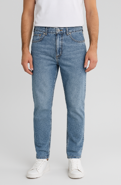 Calça Jeans Hering Básica Reta Masculina - Azul