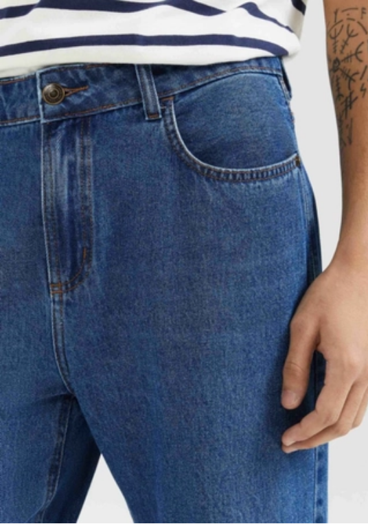 Calça Jeans Hering Básica Reta Masculina - Azul