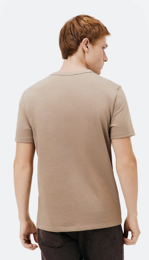 Camiseta Masculina Hering Texturizada Em Algodão Peruano - Marrom