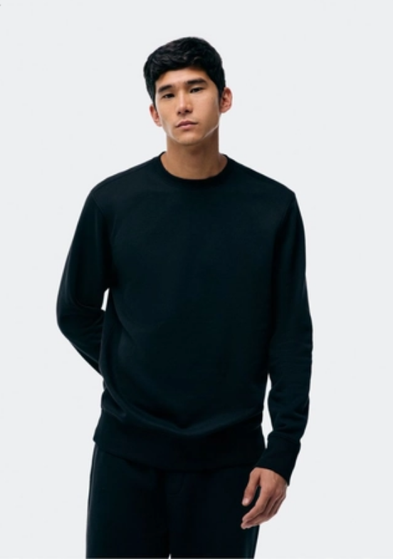 Blusão Moletom Hering Peluciado Masculino - Preto