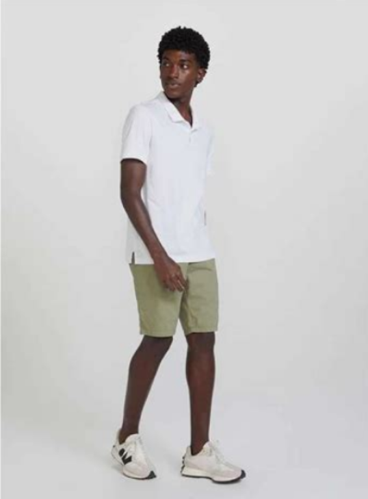 Camisa Polo Hering Algodão Peruano Masculina - Branca