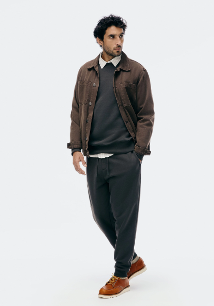 Blusão Básico Hering Comfort Em Moletom Peluciado Masculino - Verde