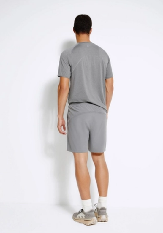 Bermuda Hering Esportiva Com Recorte Masculina - Cinza
