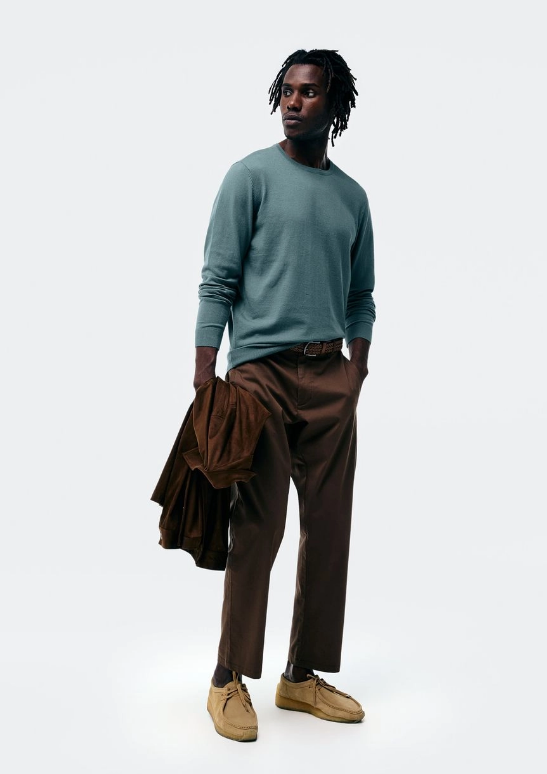 Blusão Básico Hering Regular Em Tricot Masculino - Verde