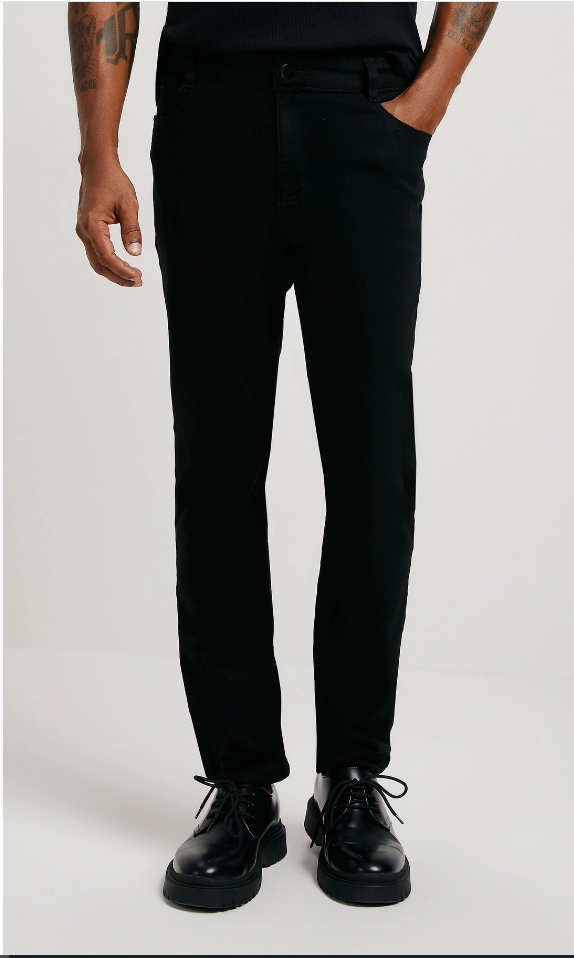 Calça Jeans Hering Slim Soft Touch - Preta