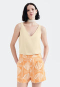 Blusa Alça Hering Tecido Creponado Feminina