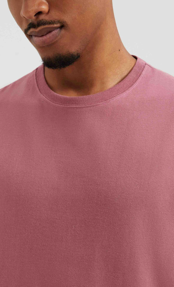 Camiseta Manga Curta Básica Hering Comfort Super Cotton Masculina - Rosa