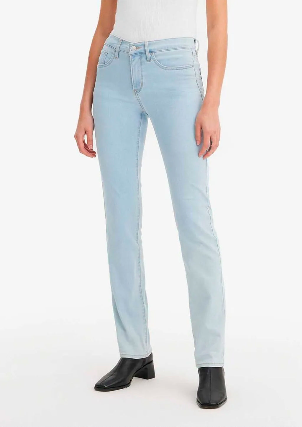 Calça Jeans 314 Shaping Straight Levi's Feminina - Azul Claro