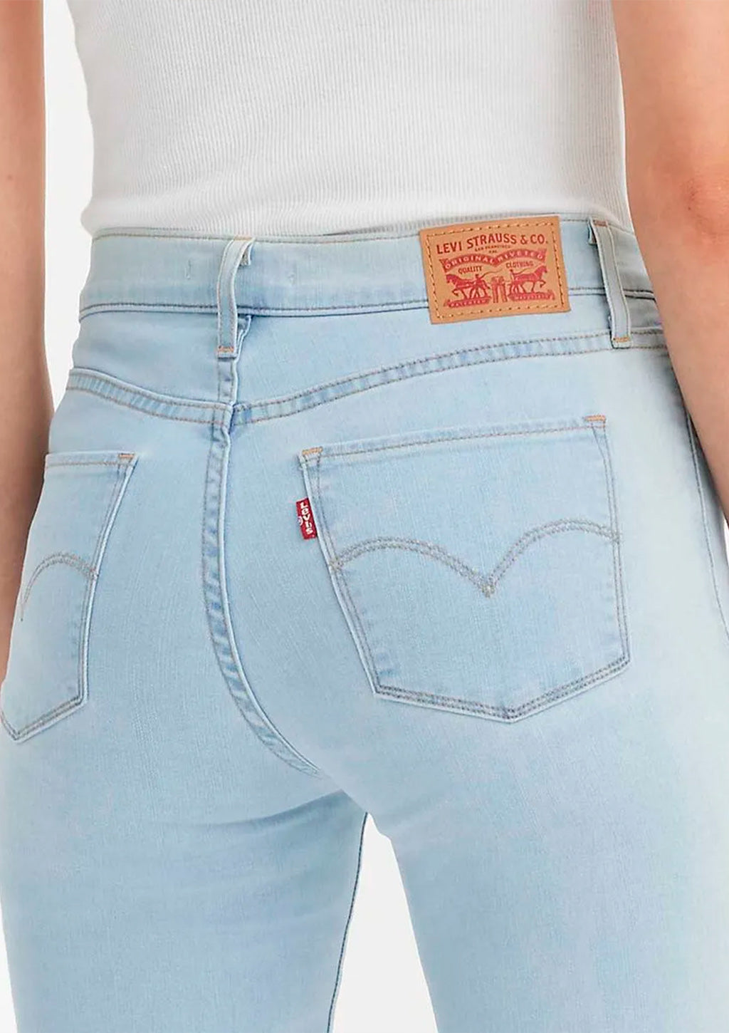 Calça Jeans 314 Shaping Straight Levi's Feminina - Azul Claro