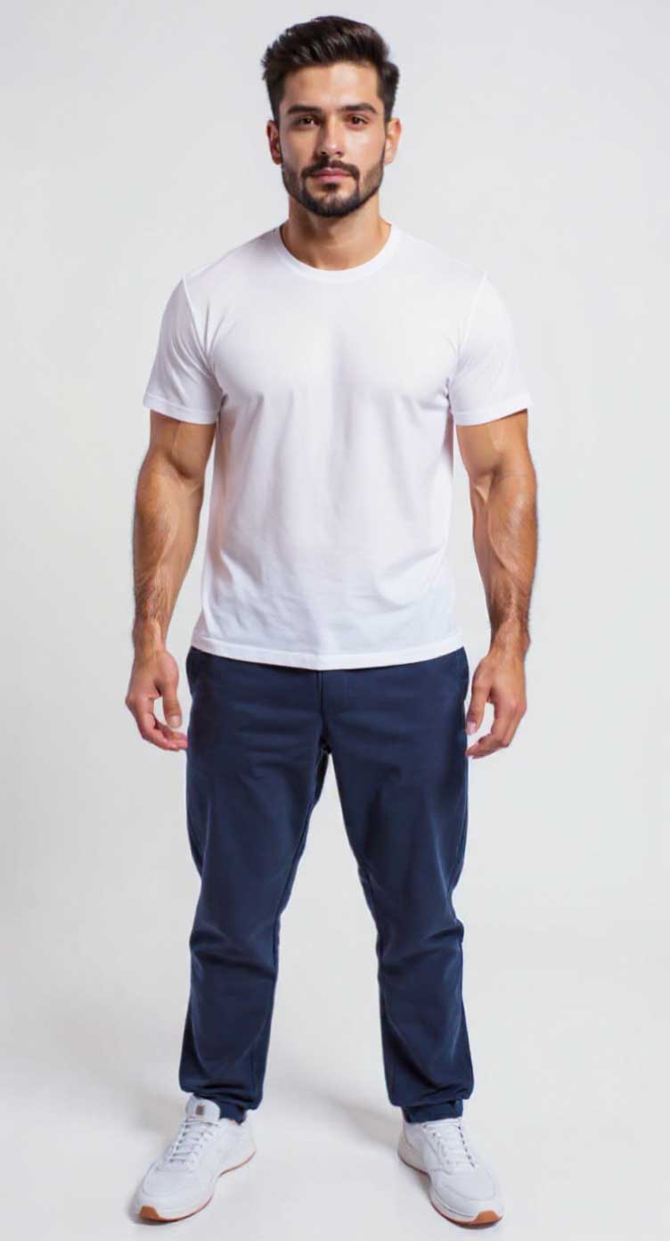 Calça Jogger FBR Moletom Masculina - Azul