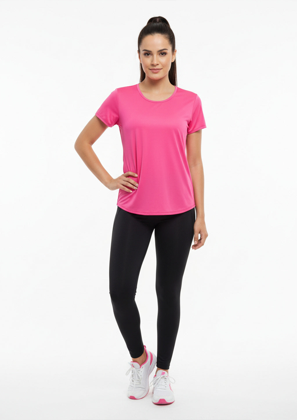 Camiseta Manga Curta Atara Esportiva Lisa Feminina